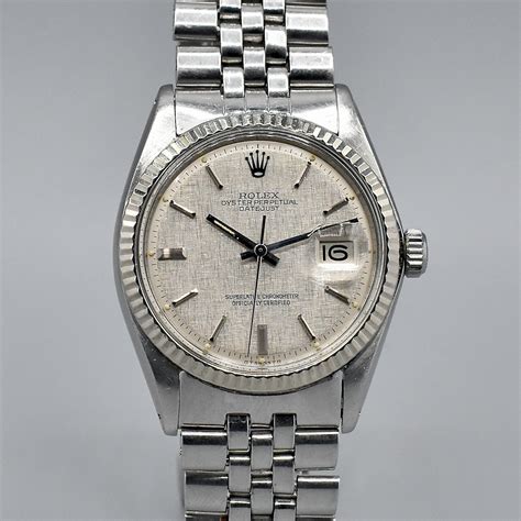 rolex 1601 linen dial.